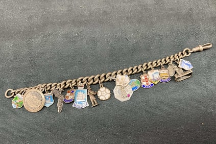 Charm Bracelet On Watch Chain