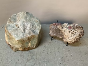 Green Apatite & Watermelon Tourmaline Specimens