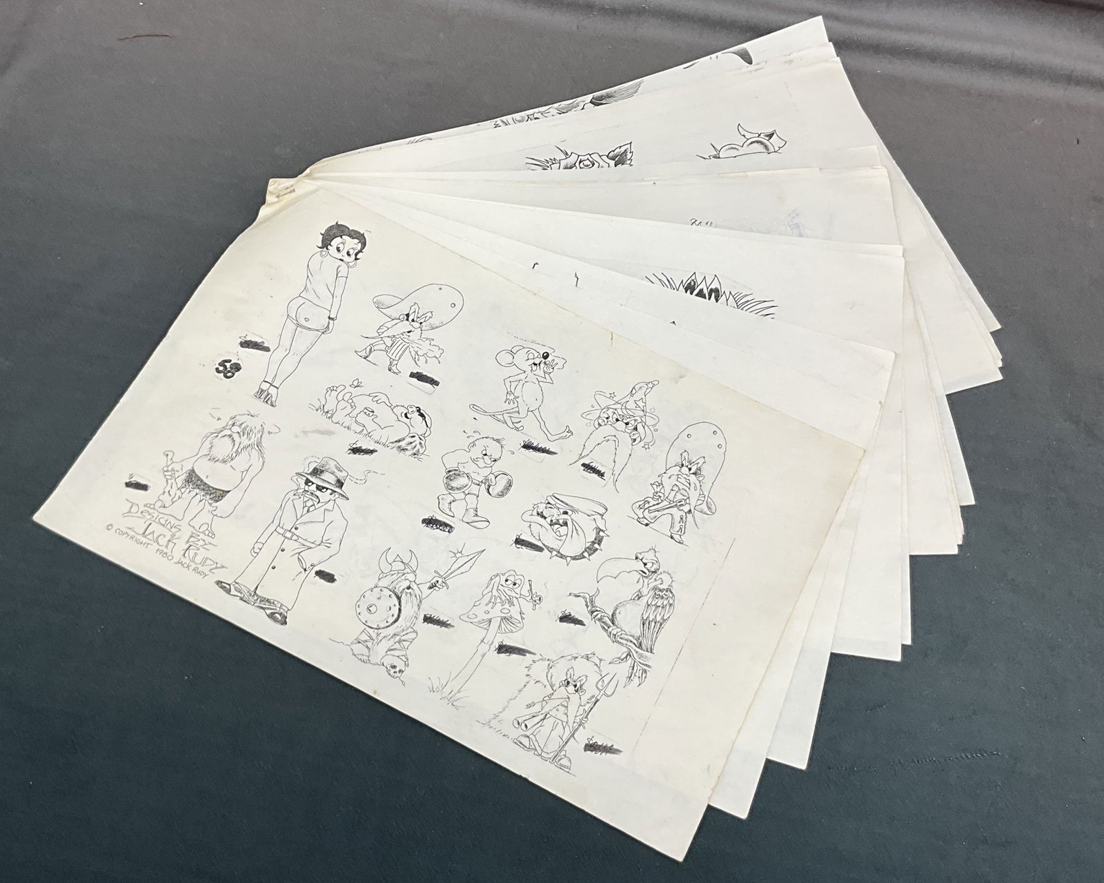 Jack Rudy Line Work Sheets, Tattoo Art (1 of 13)