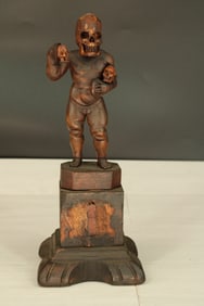 Demon With Skull Cymbals, Cabinet Statue
