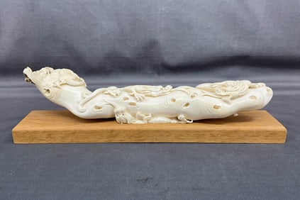 Large Dragon Carving, Bone or  Horn