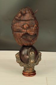 Devil Head Effigy On Claw Base