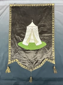 Oddfellows Ceremonial Banner With Tabernacle