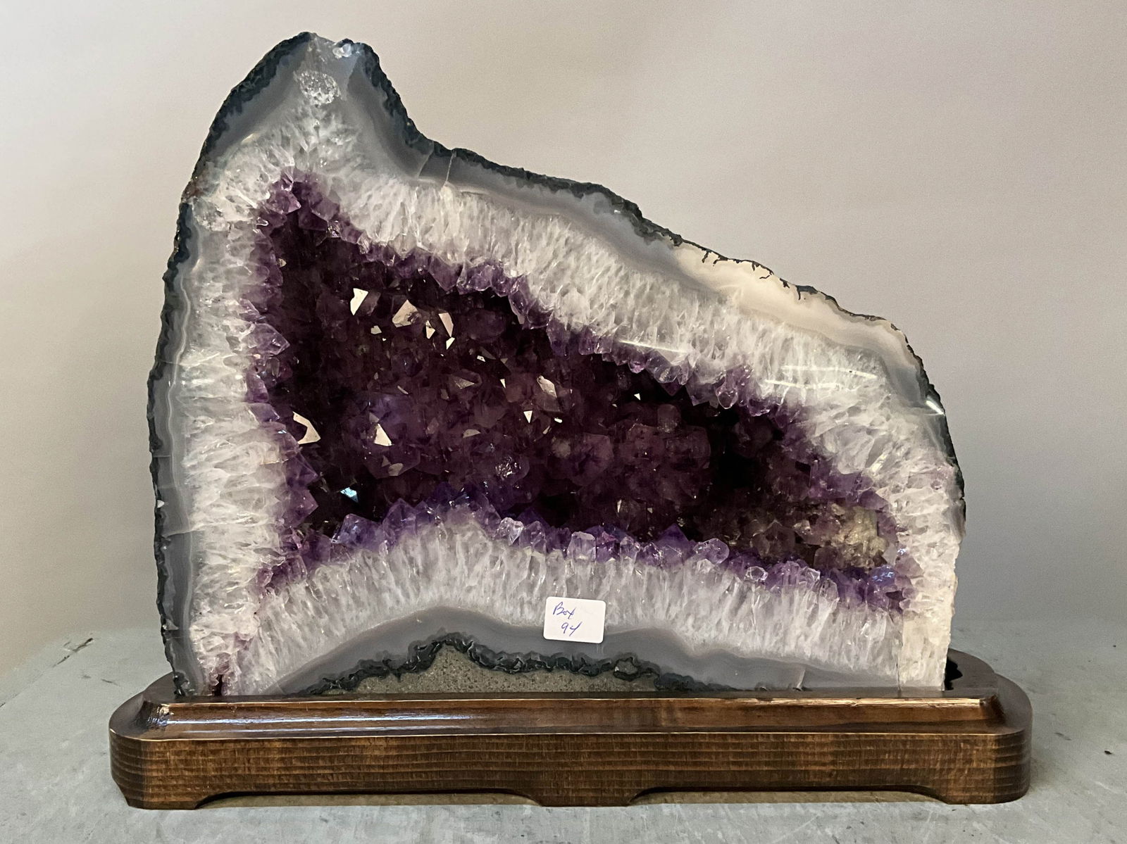 Amethyst Geode On Wood Stand (1 of 11)