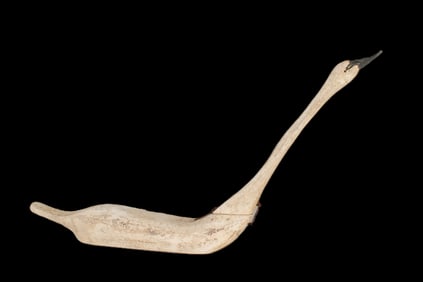 Swan Decoy, Stamped Bryant, Hinged Neck