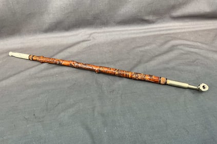Opium Pipe With Jade Mouth Piece