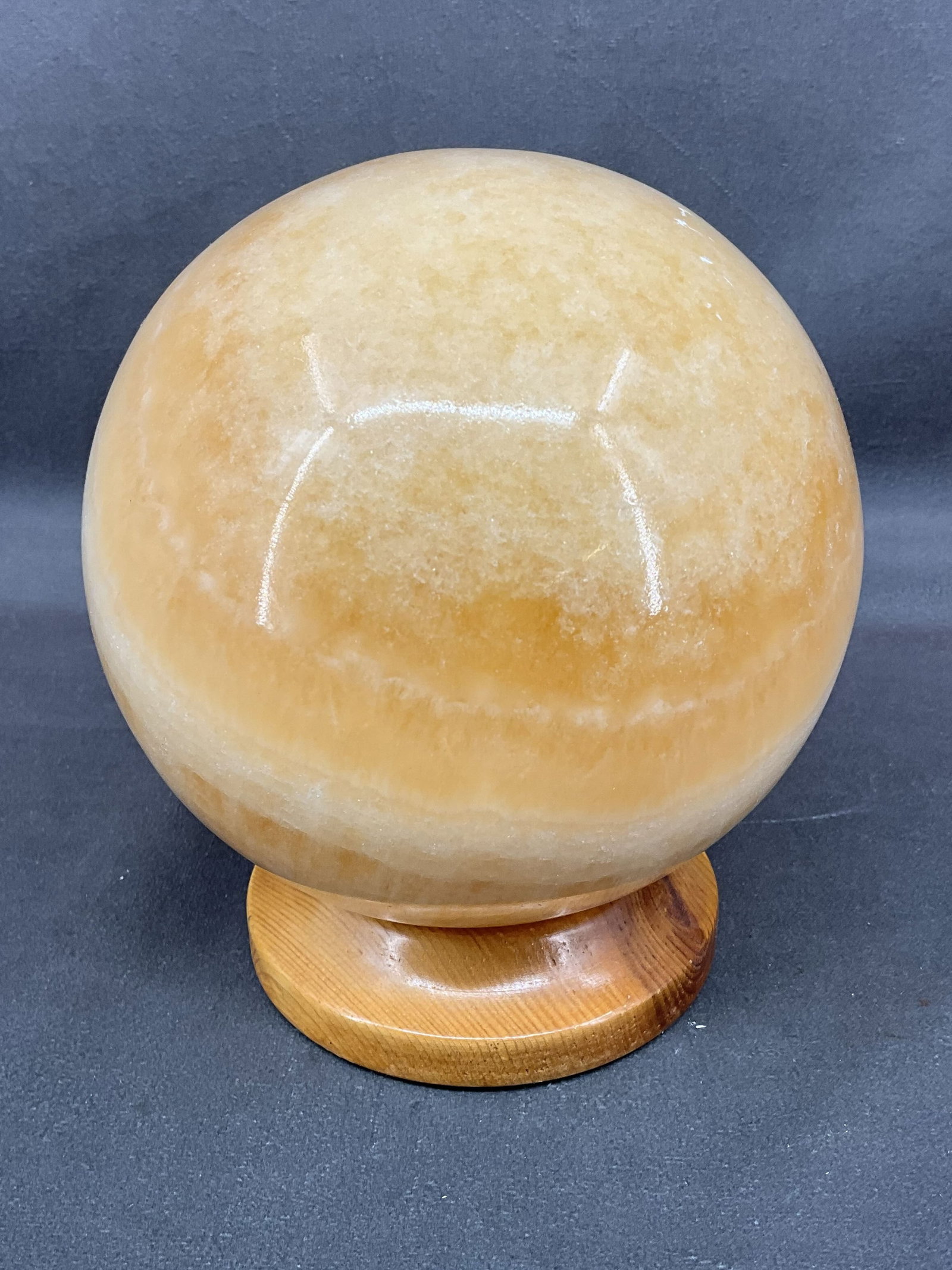 Large Calcite Sphere On Stand (1 of 9)