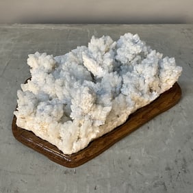 Celestite On Calcite, Custom Stand