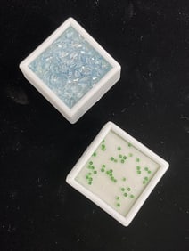 Gem Cut Tsavorite Garnet & Aquamarine