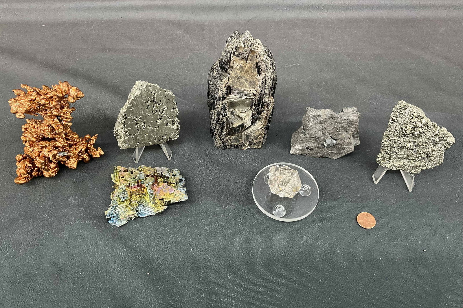 Mica In Tourmaline, Herkimer, Pyrite, Copper (1 of 12)