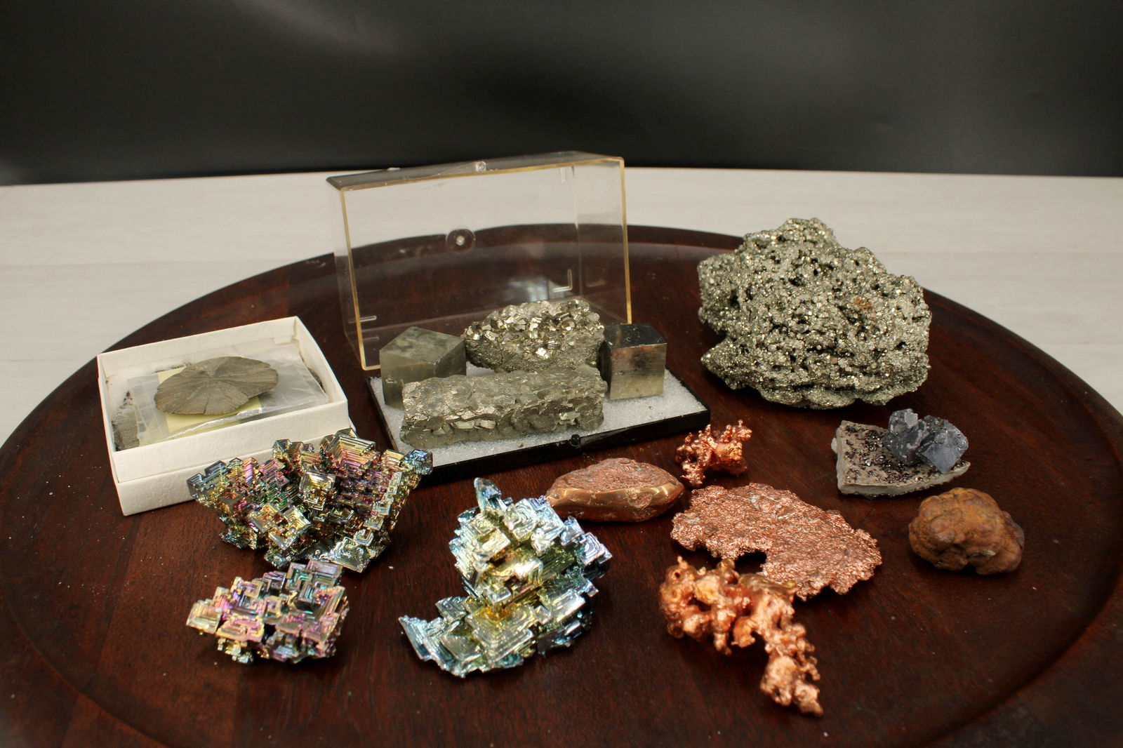 Pyrite, Copper, Bismuth, Mineral Group (1 of 12)