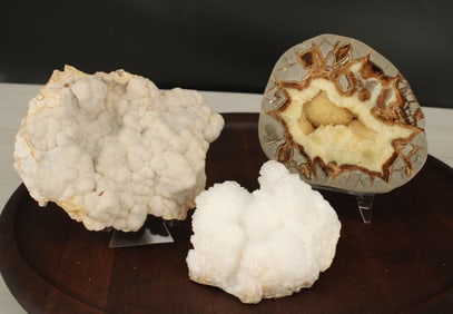 Aragonite, Druzy, & septarian
