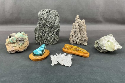 Black Tourmaline, Feldspar, Quartz & More