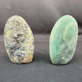 Dendritic Opal & Garnerite Polished Free Forms