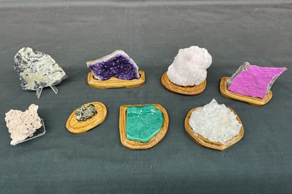 Apophyllite, Malachite, Mangano Calcite