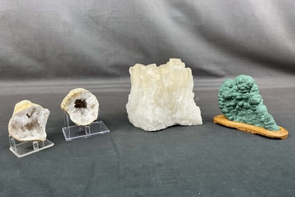 Calcite, Malachite & Geodes