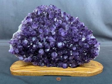 Large Amethyst On Stand