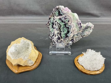 Calcite Geode, Quartz, Fluorite