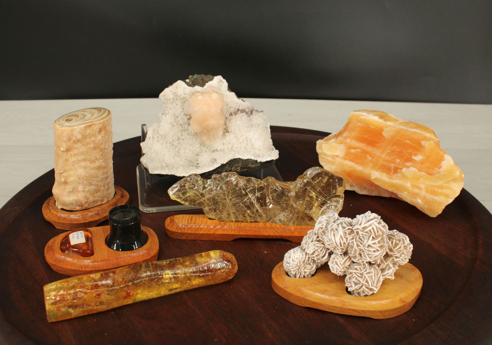 Calcite Geode W Stillbite, Rutile Quartz (1 of 16)