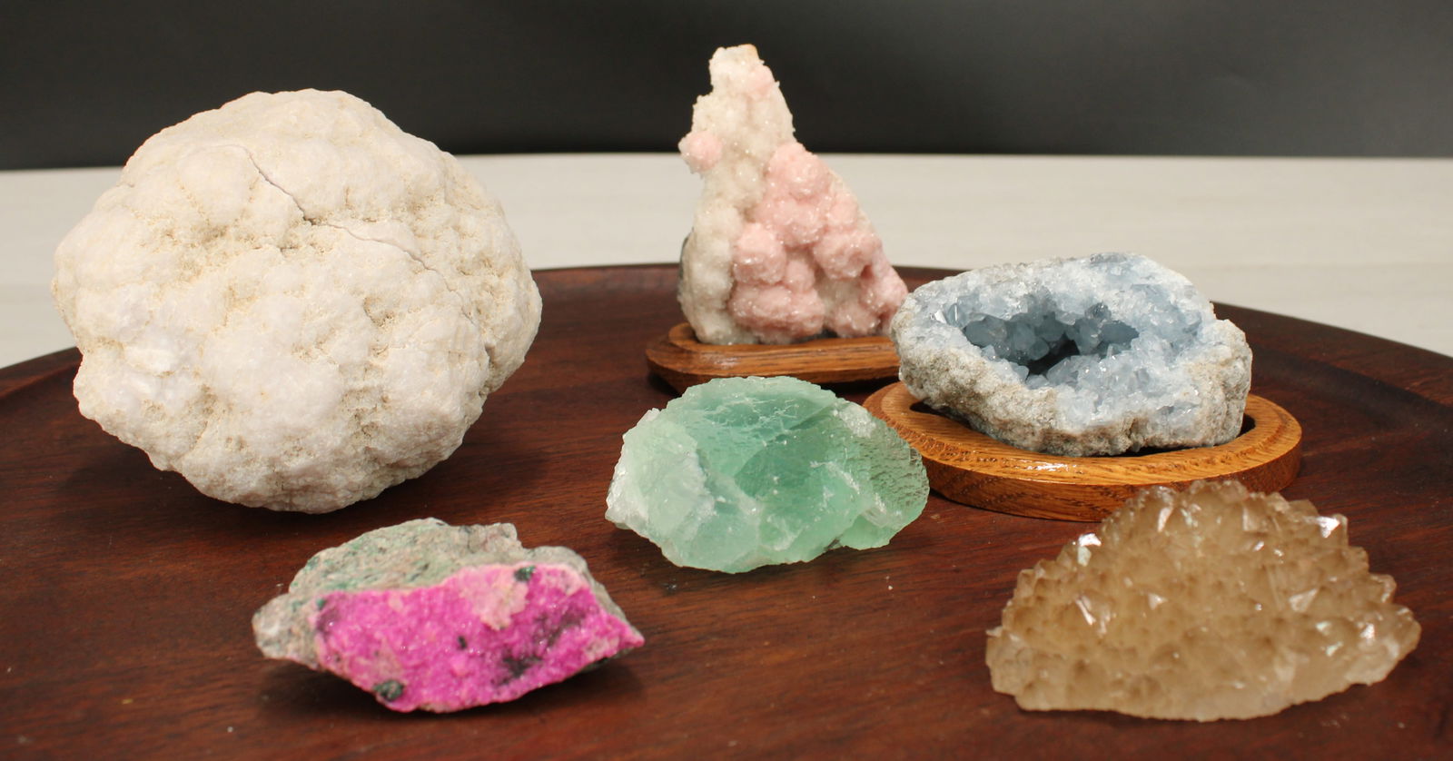 Smokey Quartz, Cobaltocalcite, Whole Geode (1 of 16)