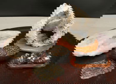 Crystalized Coral, Galena, Geode