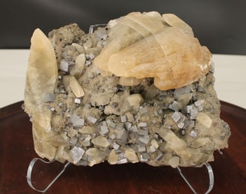 Quartz on Pyrite & Galena