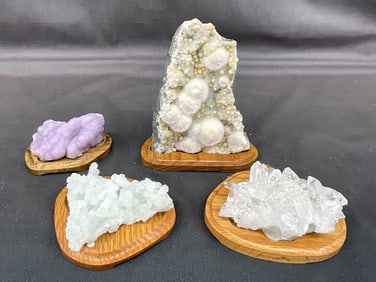 Okenite In Matrix, Apophyllite, Prehenite