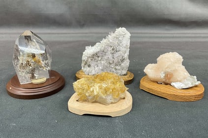 Faceted Quartz, Stillbite, Amethyst