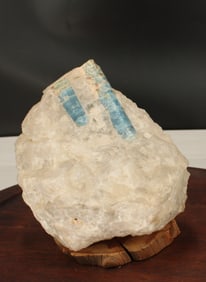 Blue Apatite In Matrix