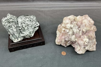 Fluorite In Matrix, Diopside On Actindite