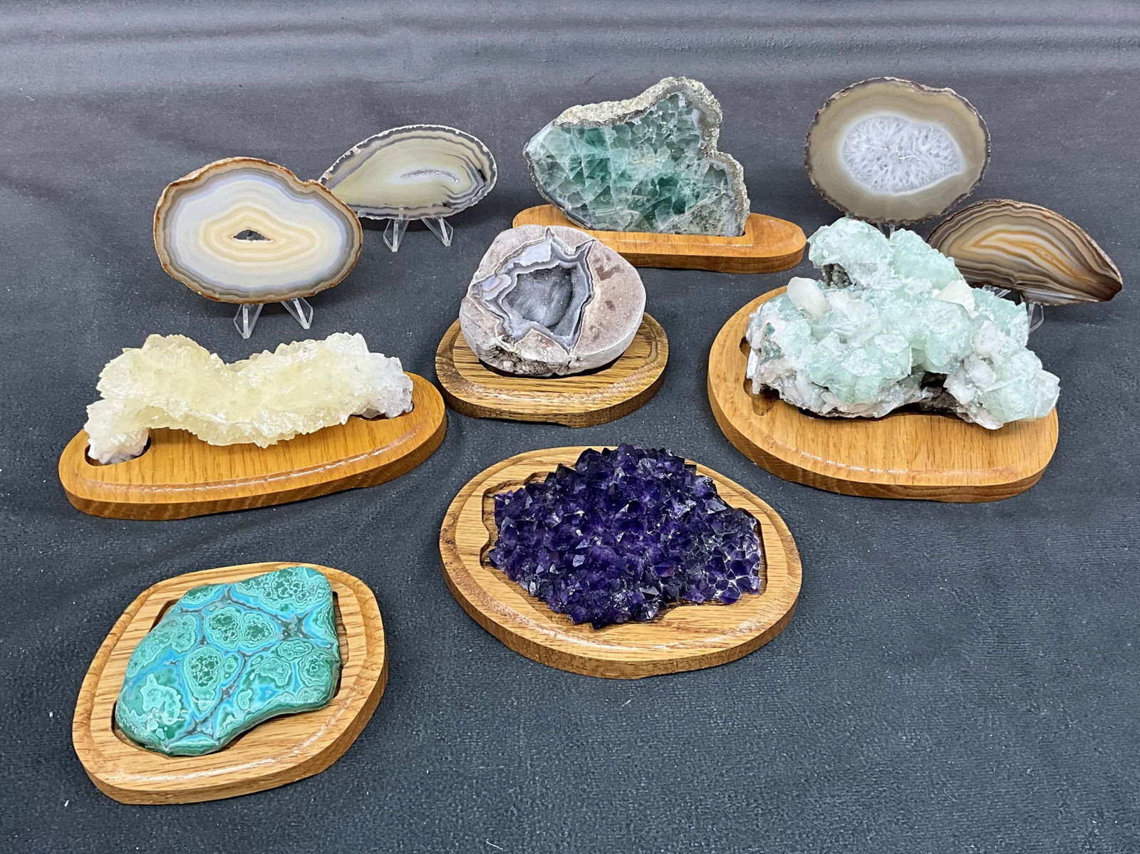 Apatite On Stillbite, Amethyst, Calcite (1 of 13)