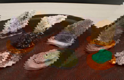 Fluorite, Amethyst, Chrysocolla