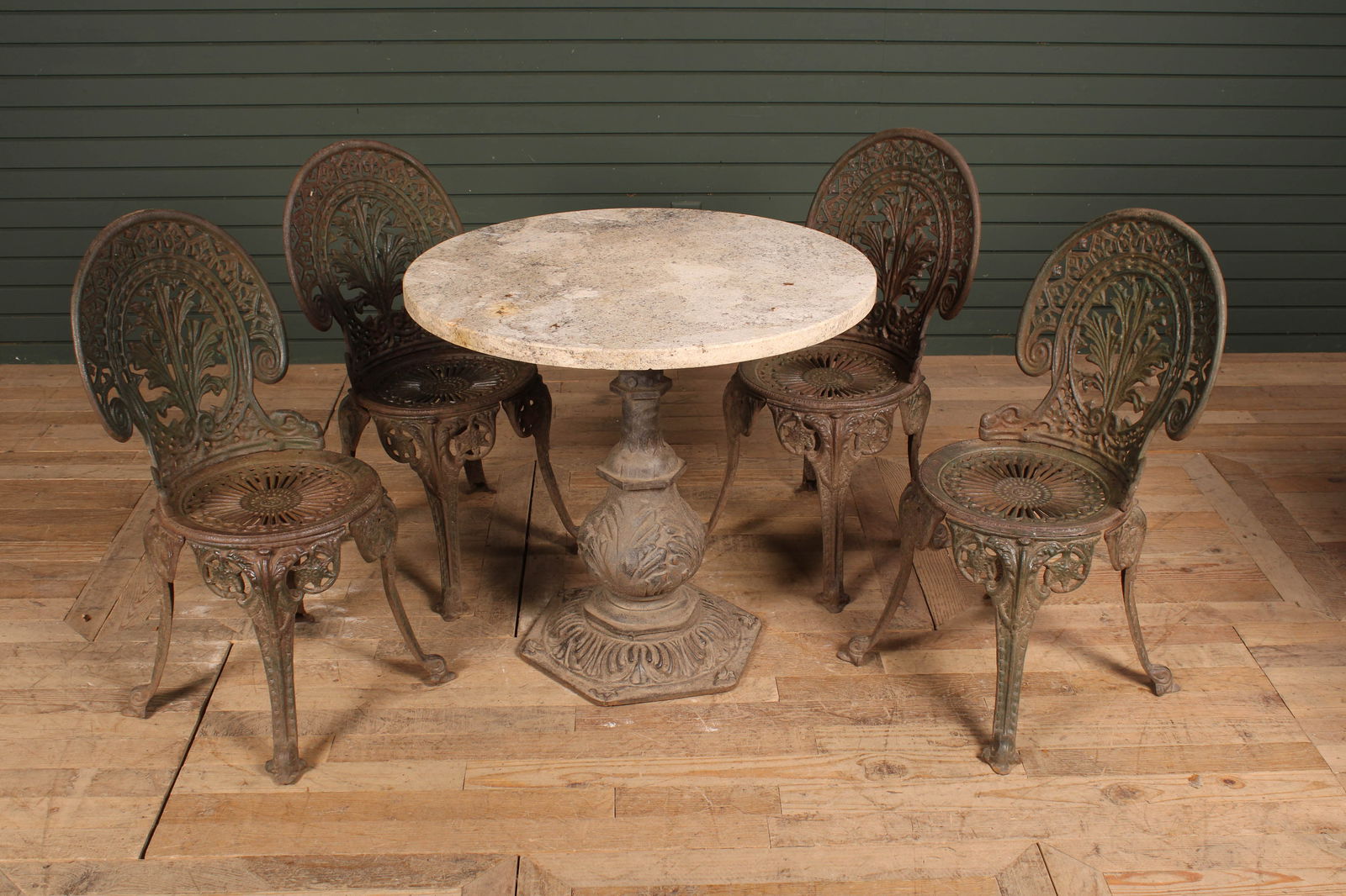 Antique Victorian Style Garden Table, Chairs Suite (1 of 13)