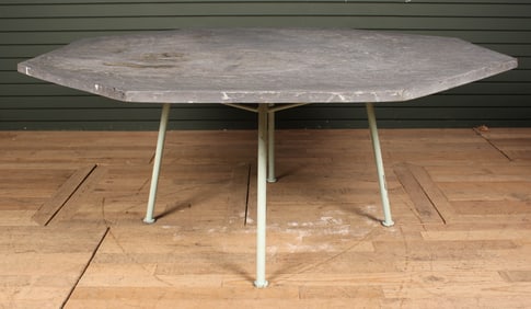 Vintage Woodard Sculptura Octagonal Garden Table