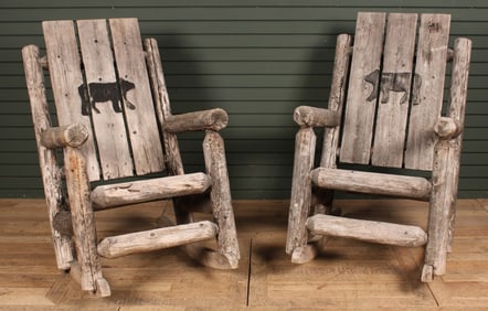 Vintage Adirondack Rockers