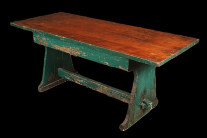 Paint Decorated Farm Table