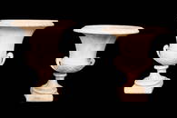 Similar Pair of Marble Urns