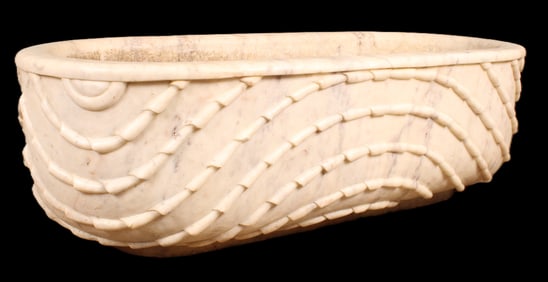 Carved Marble Garden Trough