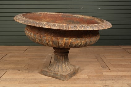 Cast Iron Garden Urn, Lilting