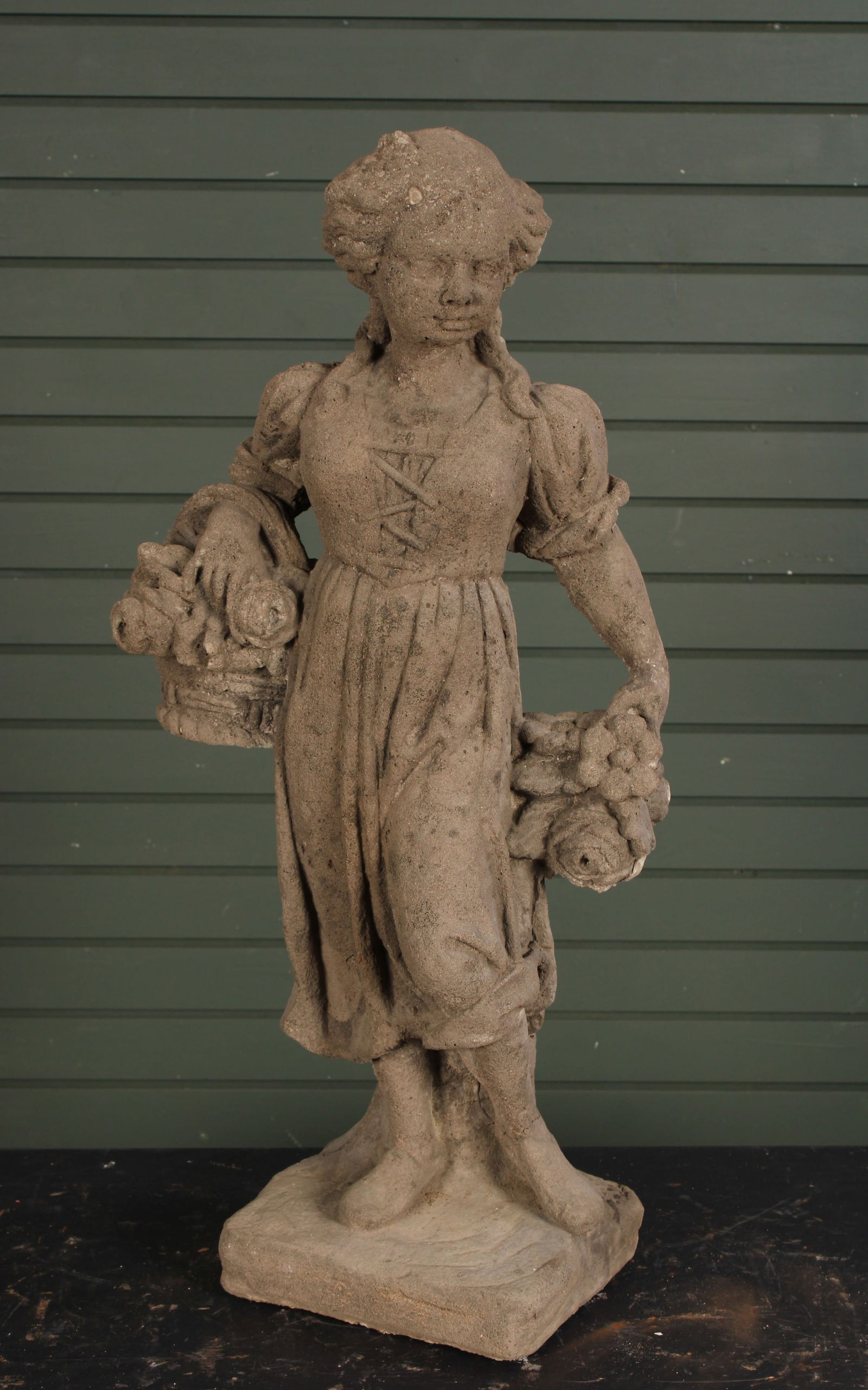 Cast Sandstone 4 Seasons Garden Figure, Spring (1 of 8)