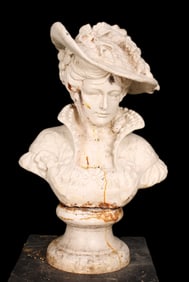 Cast Iron Portrait Bust