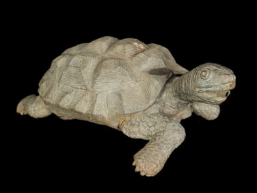 Vintage Cast Bronze Turtle Fountain Spout
