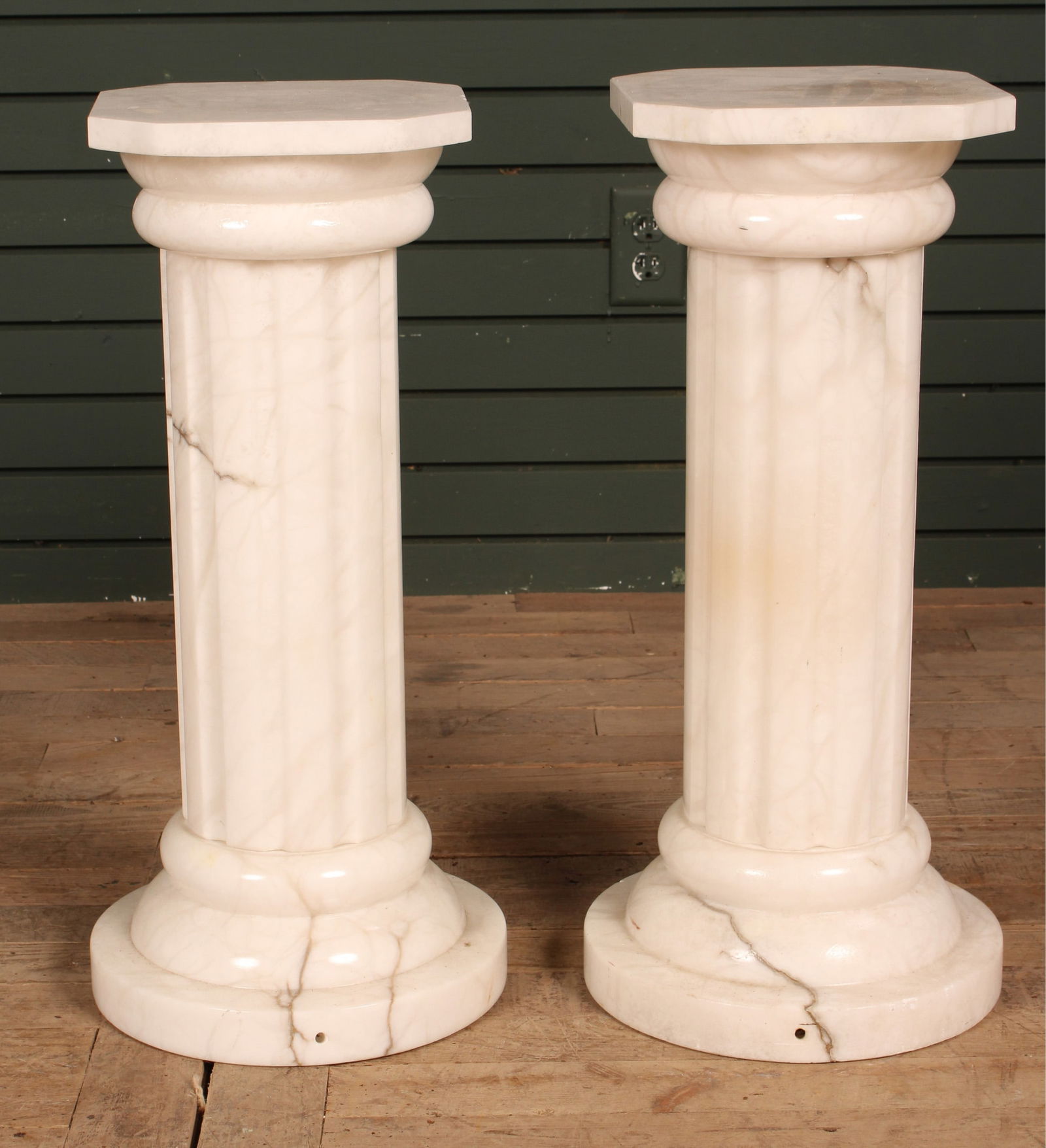 Pair of Fluted Marble Columns (1 of 6)