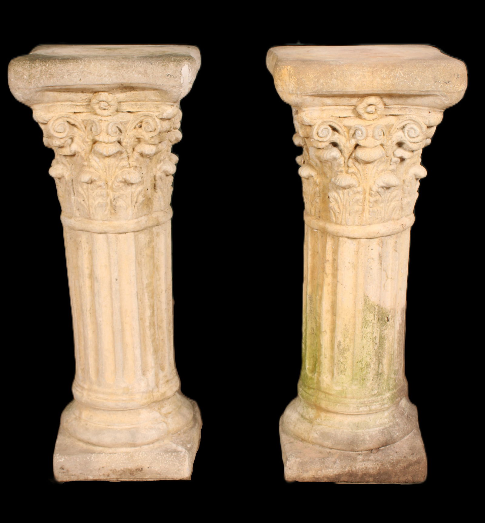 Pair Cast Stone Pedestals (1 of 9)