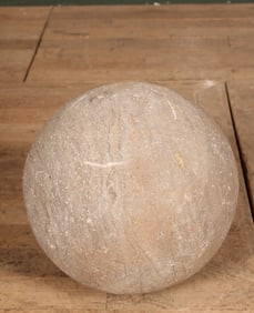 Large Carved Marble Sphere, Orb
