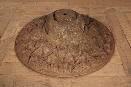 19Th C. Cast Iron Fountain Basin
