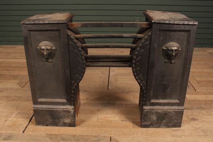 Antique English Cast Iron Fireplace Insert