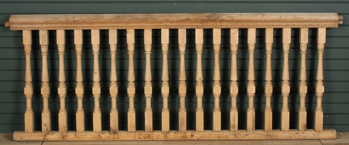 Turned Pine Balustrade Railing Panel