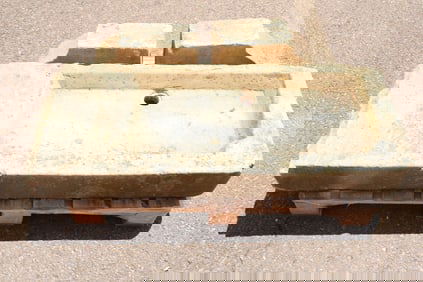 English Carved Stone Trough, Sink, Yorkstone