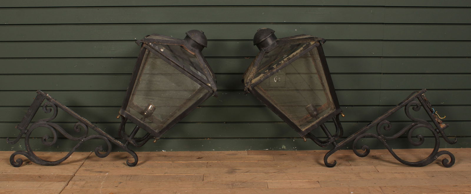 Pair of Iron Lanterns (1 of 9)